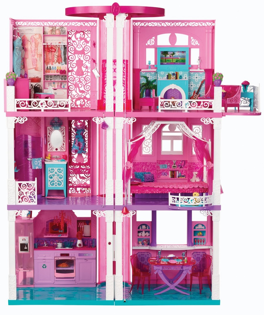 Barbie 3 Story DREAM HOUSE TOWNHOUSE with ELEVATOR New! | eBay