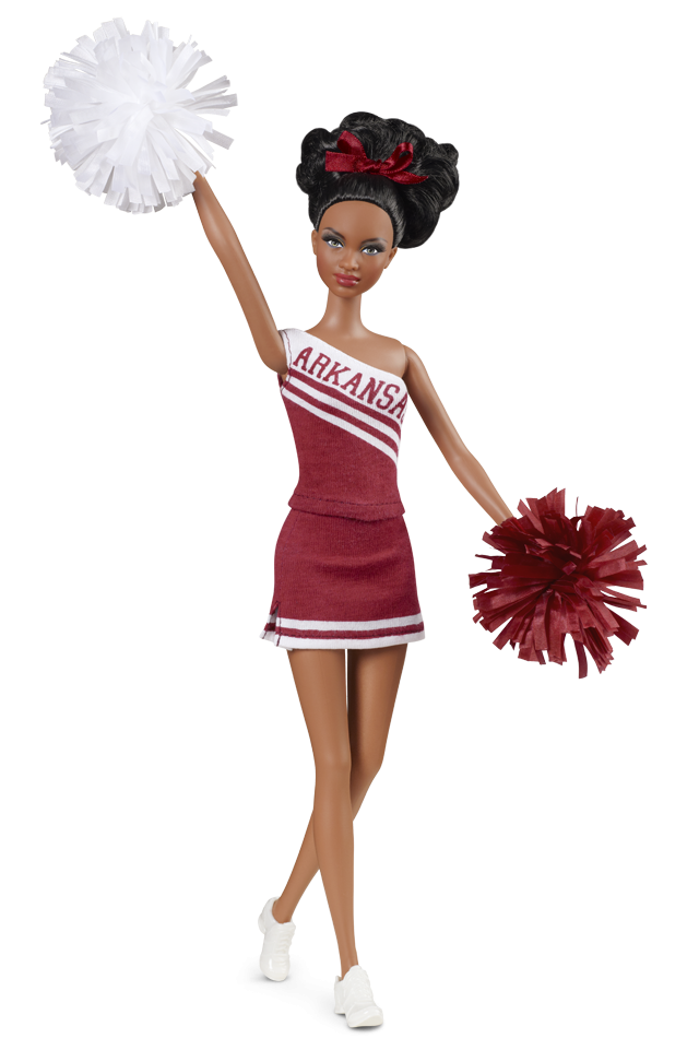 2012 University of ARKANSAS Razorbacks Cheerleader Barbie Doll 746775200510 | eBay